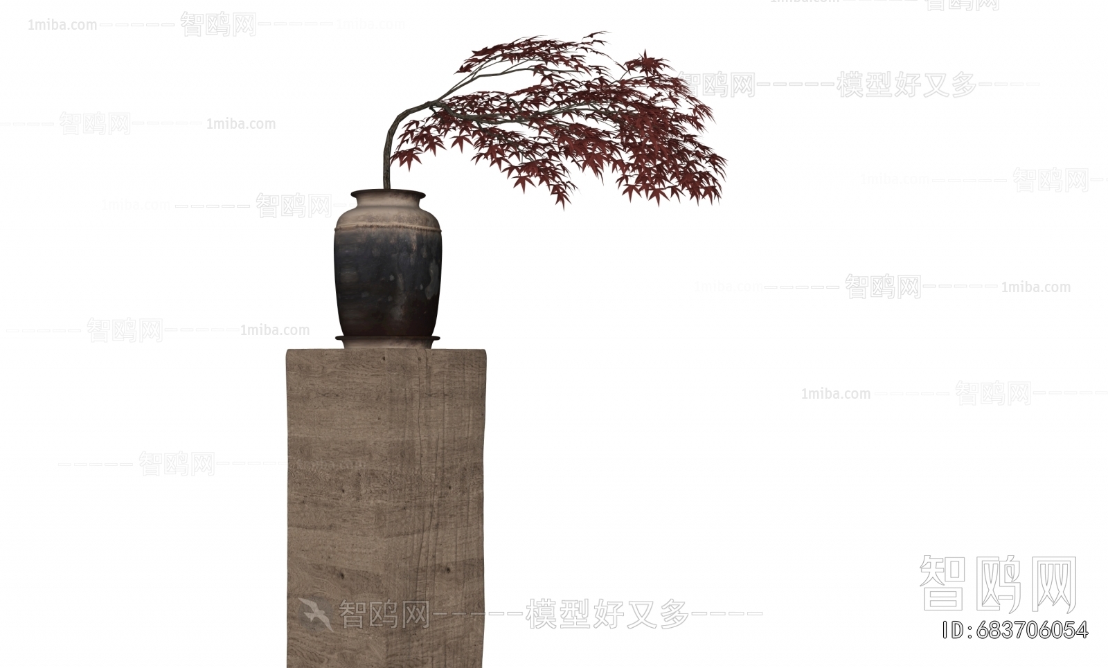 New Chinese Style Potted Green Plant