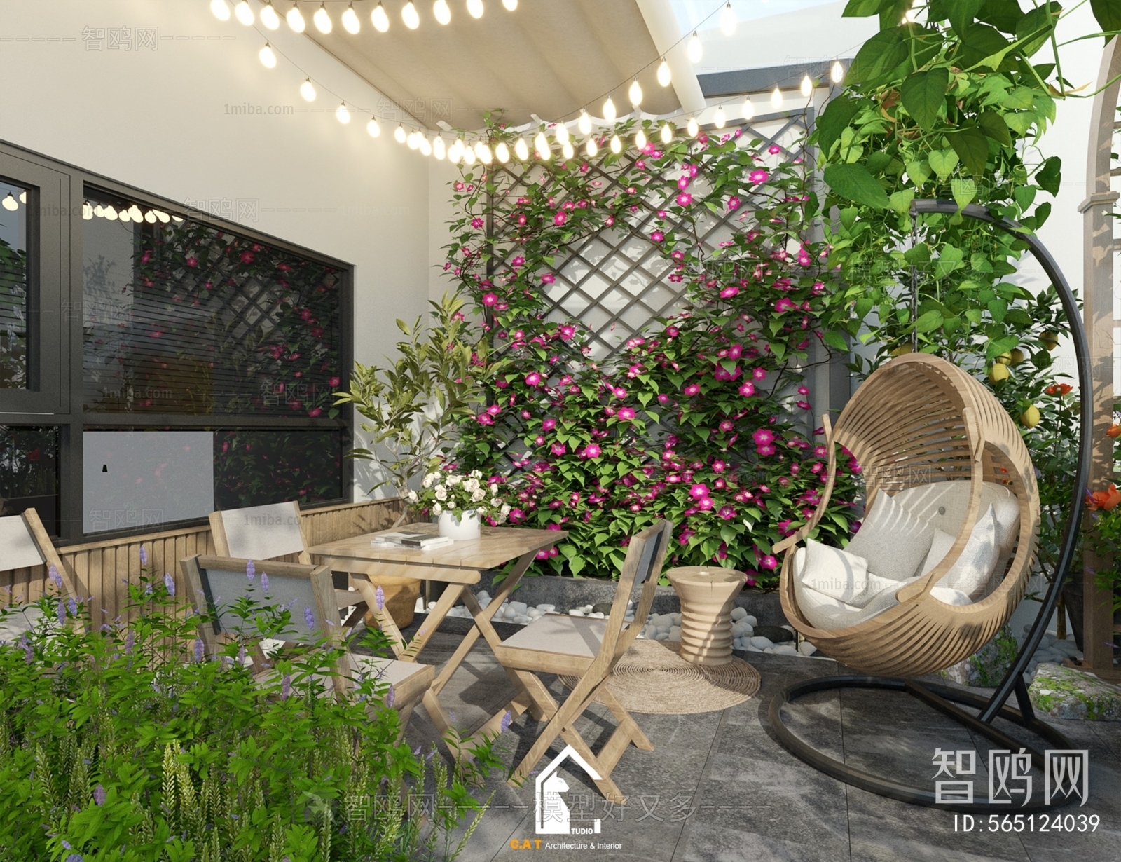 Modern Courtyard/landscape