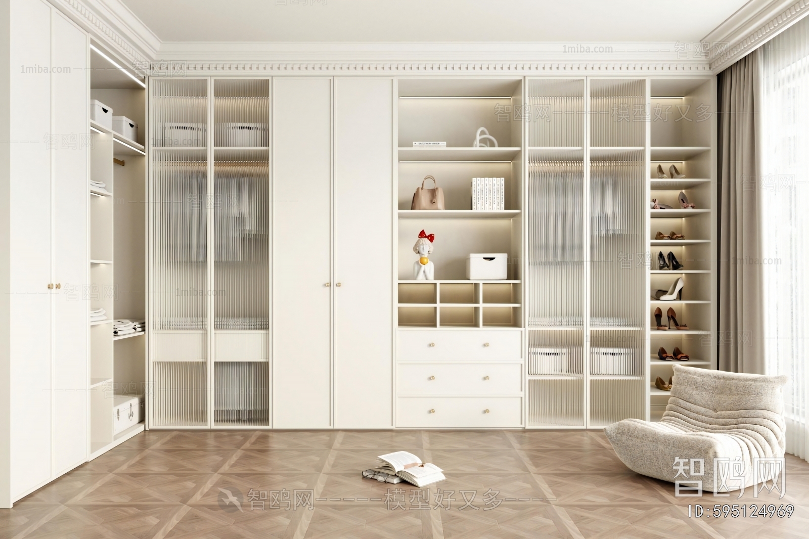 French Style Clothes Storage Area