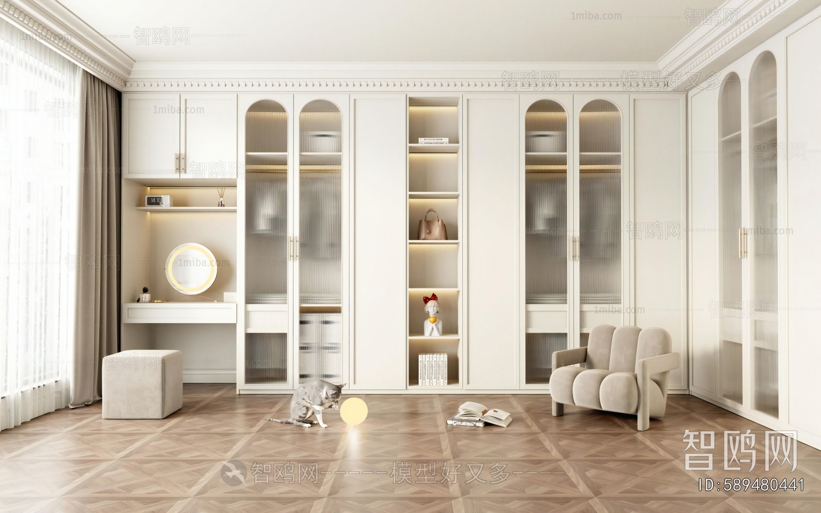 French Style Clothes Storage Area