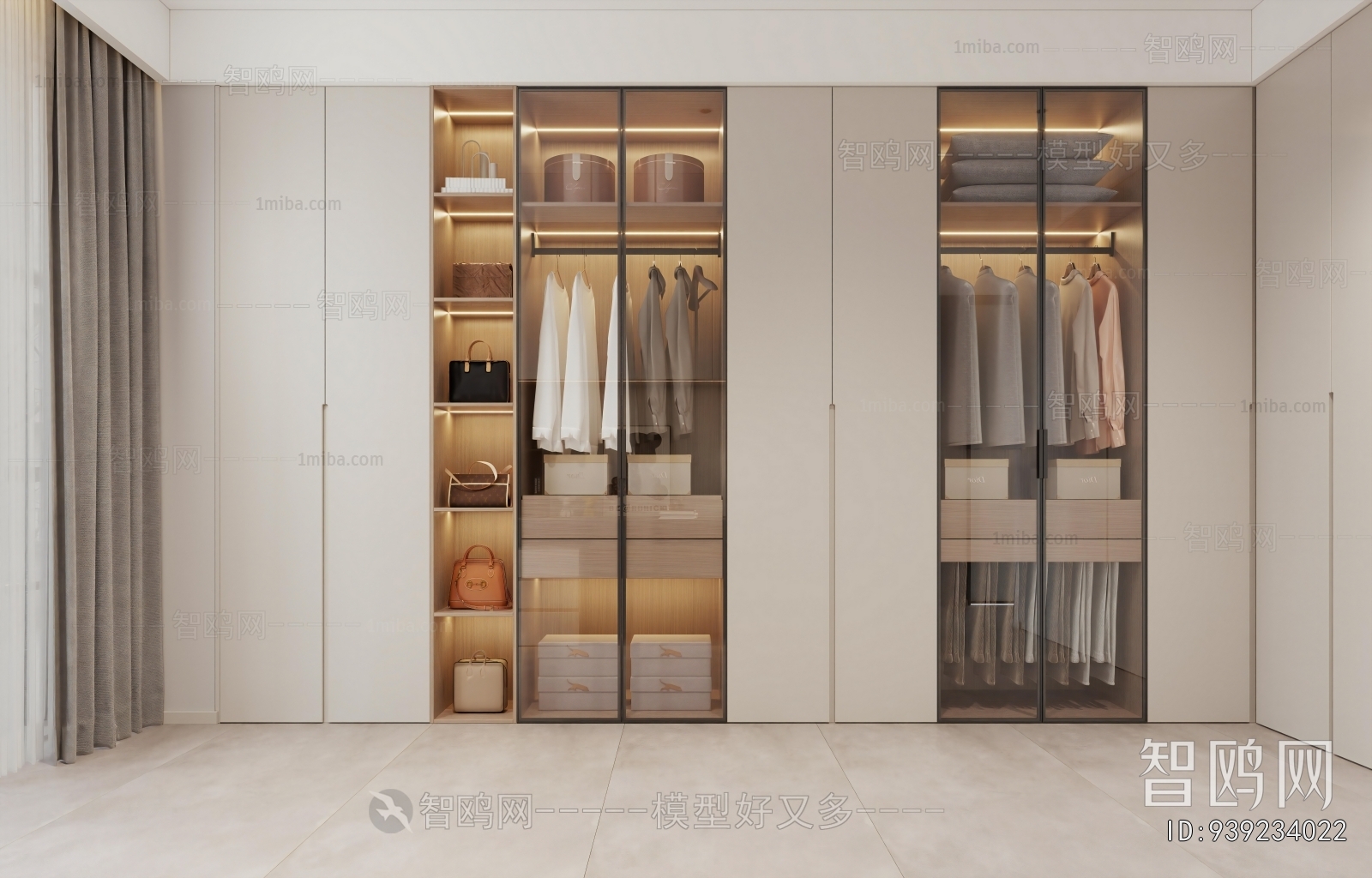 Modern Clothes Storage Area