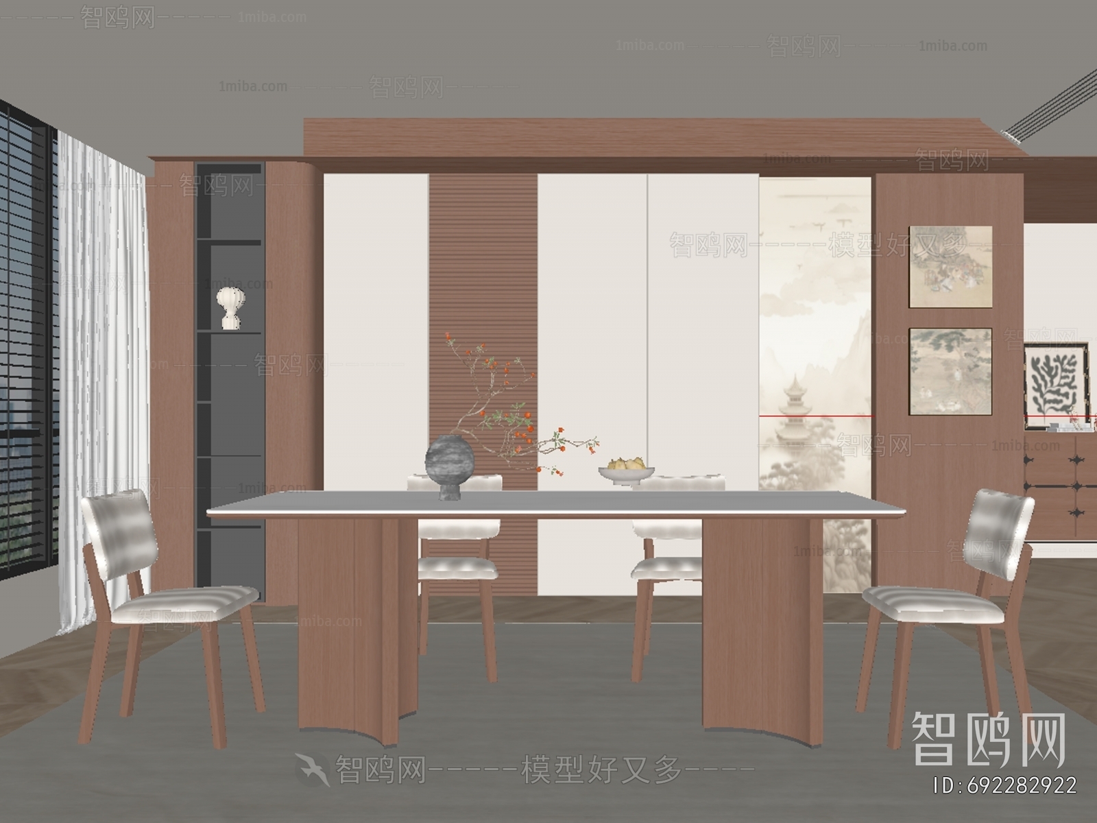 New Chinese Style Dining Room