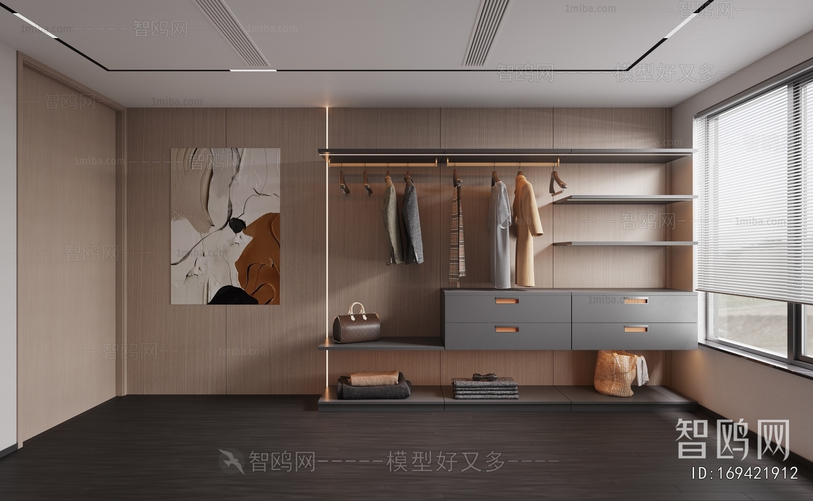 Modern Clothes Storage Area