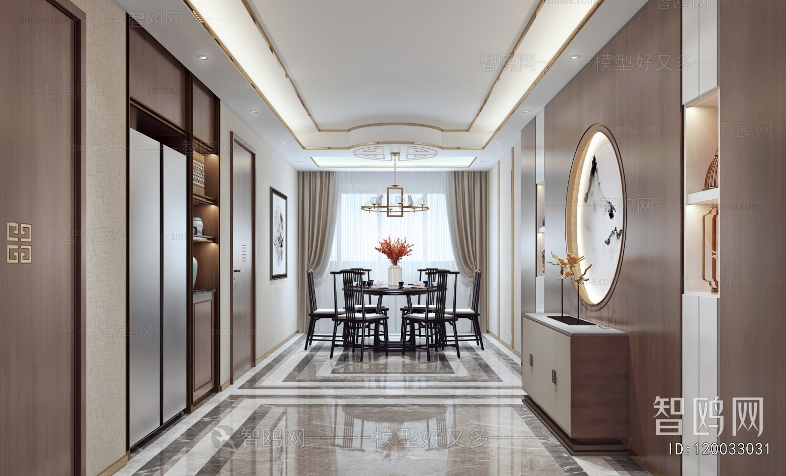 New Chinese Style Dining Room