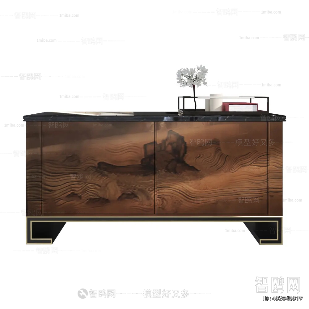 New Chinese Style Side Cabinet