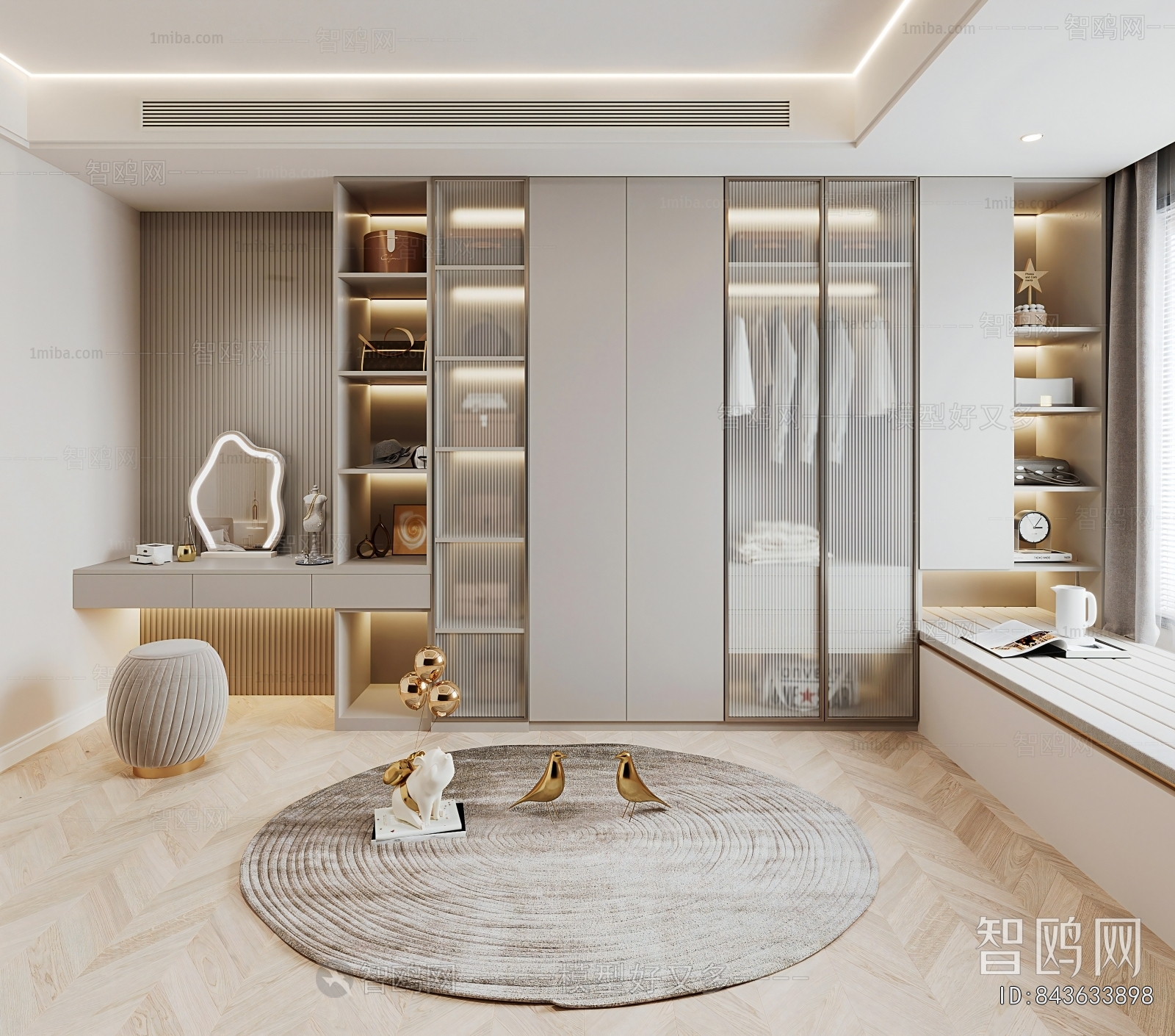 Modern Clothes Storage Area