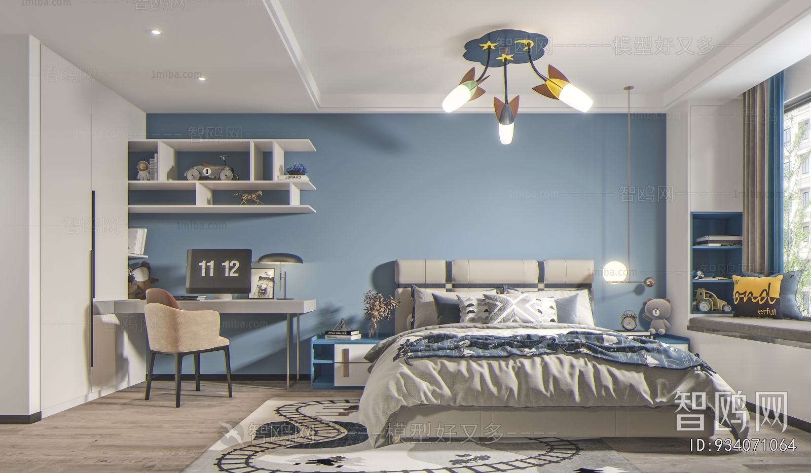 Modern Boy's Room And Son's Room