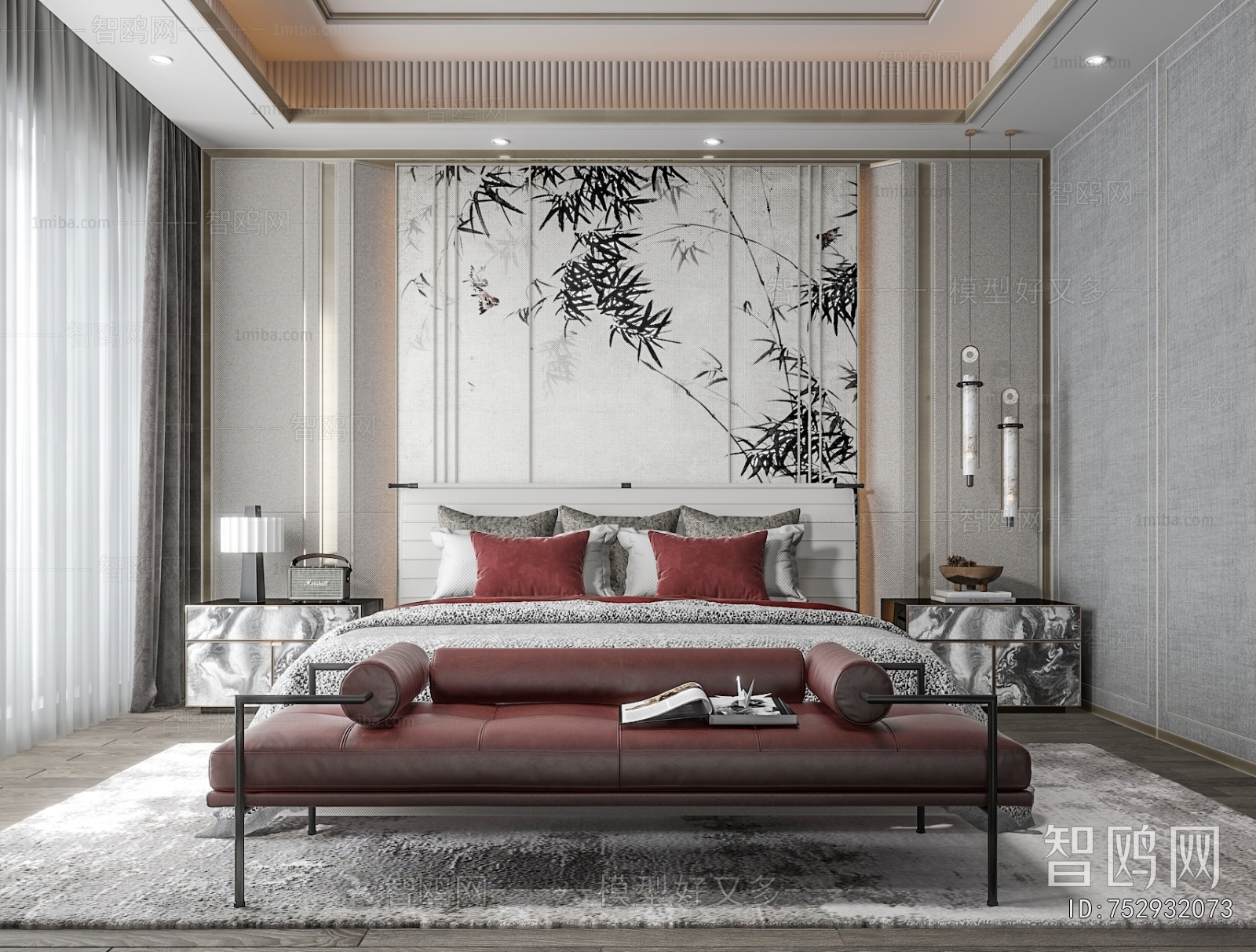 New Chinese Style Bedroom