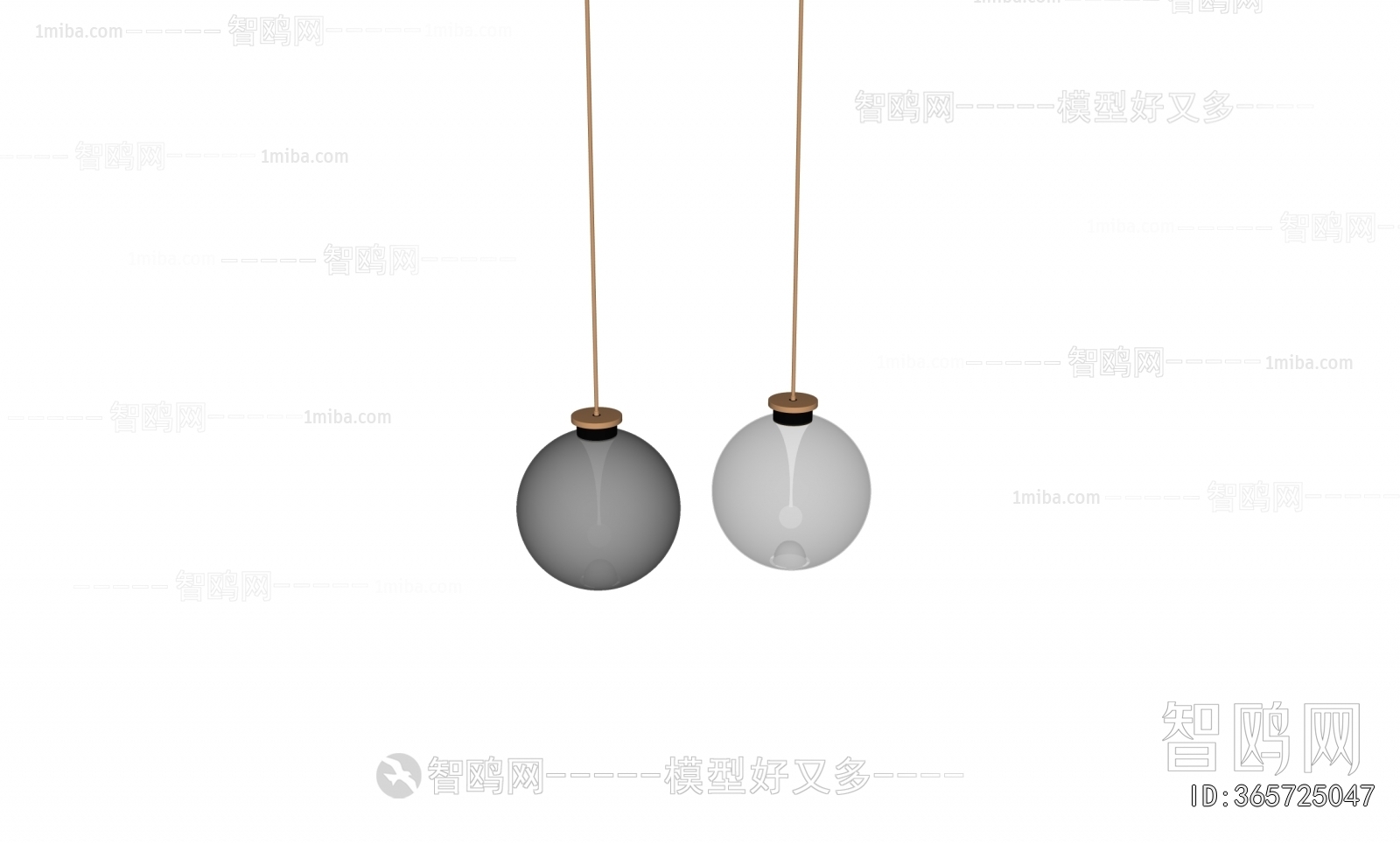 现代玻璃球形吊灯组合