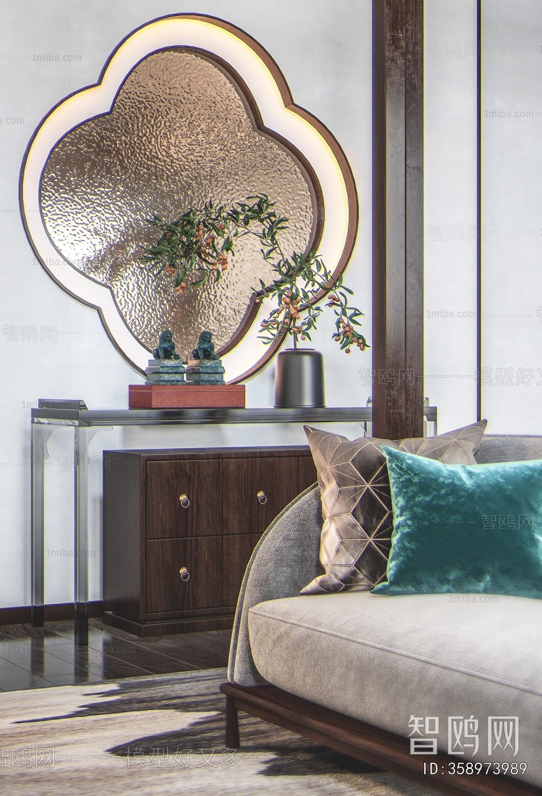 New Chinese Style Bedroom