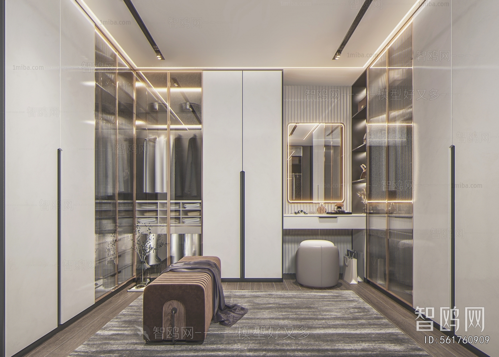 Modern Clothes Storage Area