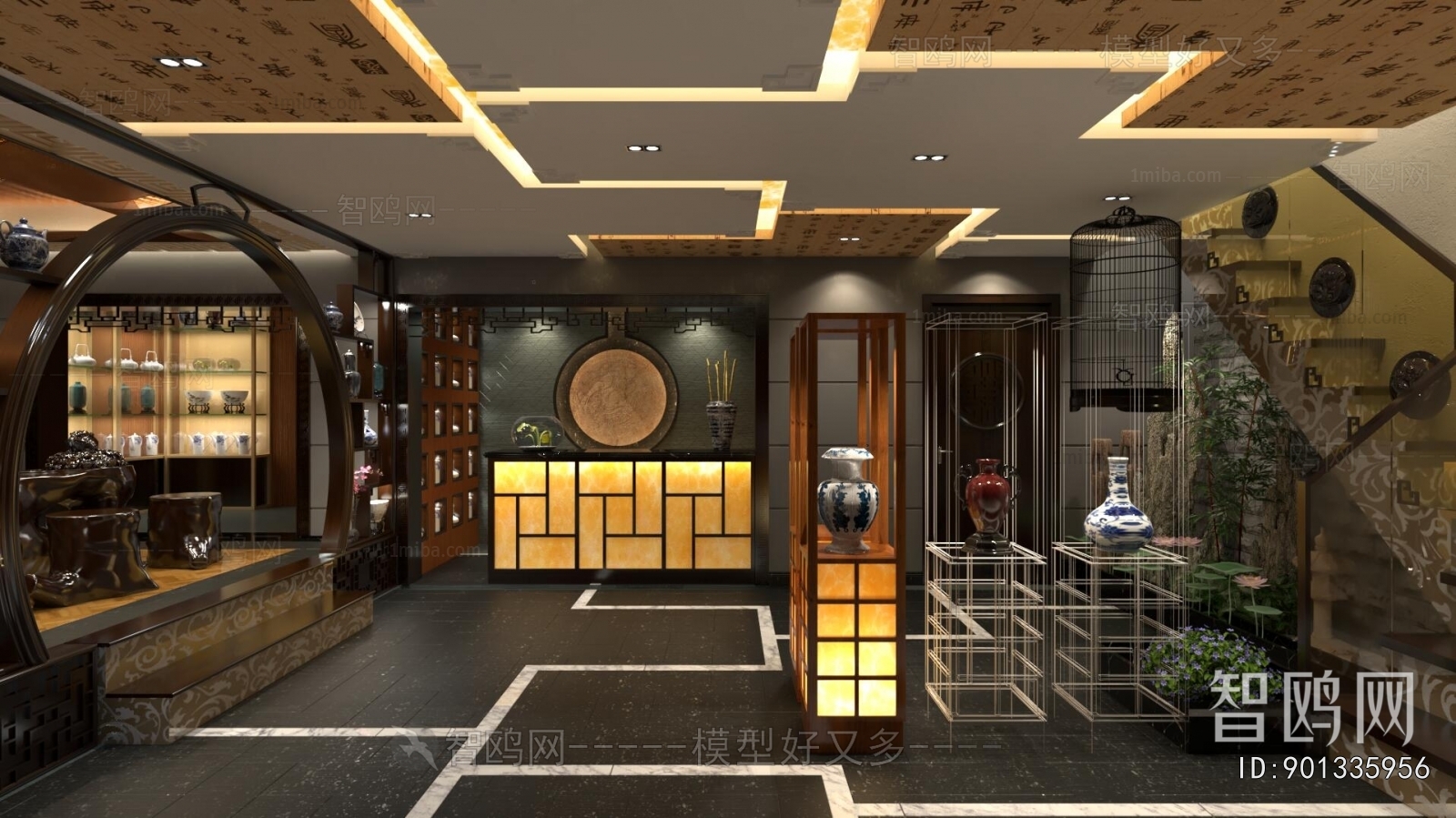 New Chinese Style Exhibition Hall