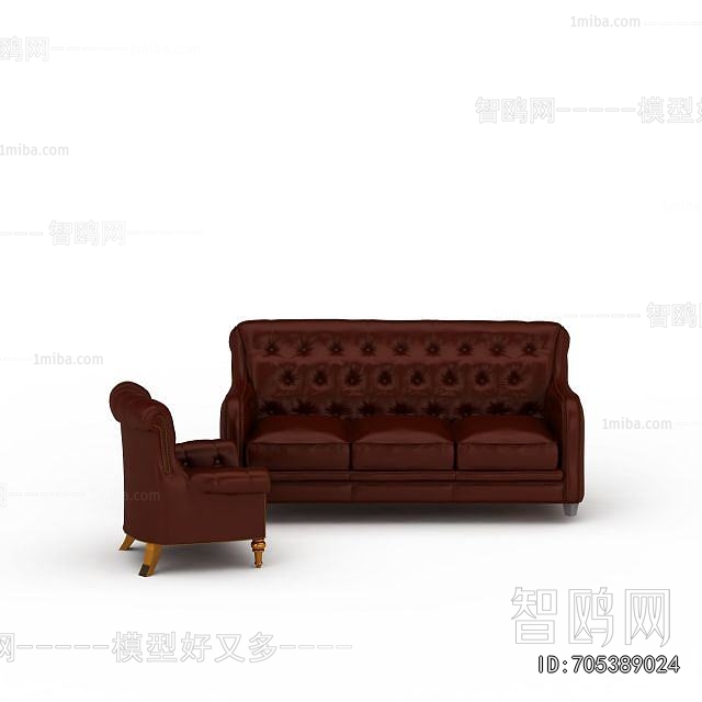 European Style Three-seat Sofa