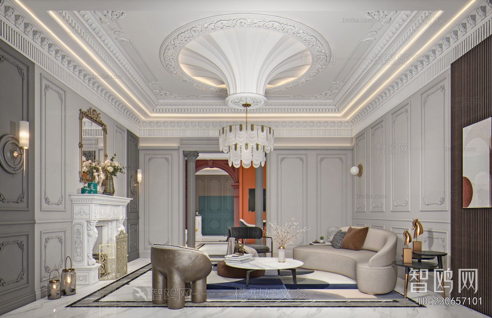 French Style A Living Room