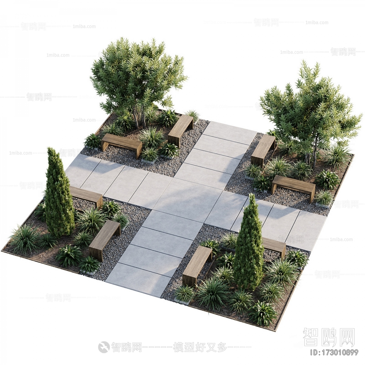 Modern Park Landscape