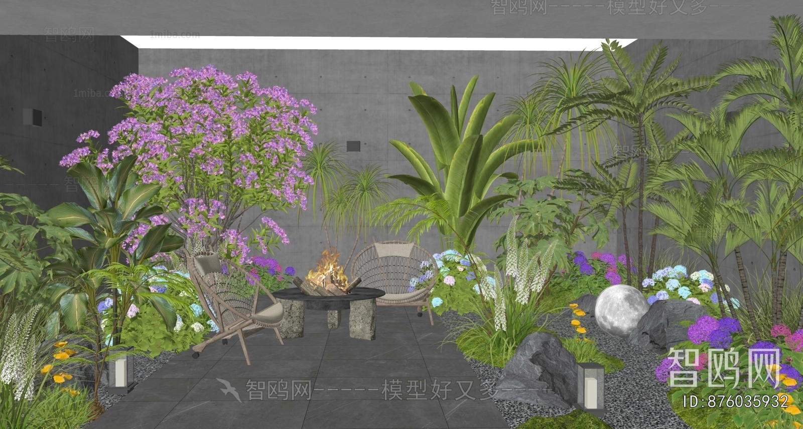 Modern Courtyard/landscape