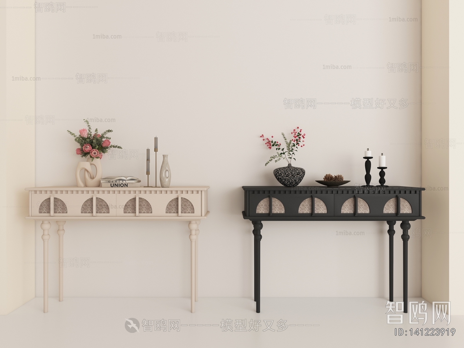 French Style Entrance Cabinet