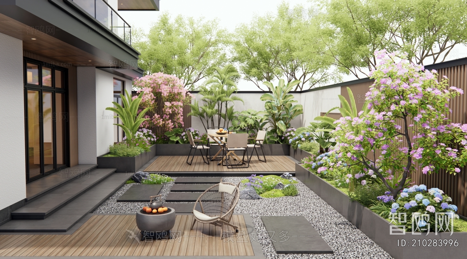 Modern Courtyard/landscape