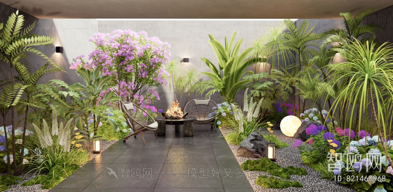 Modern Courtyard/landscape