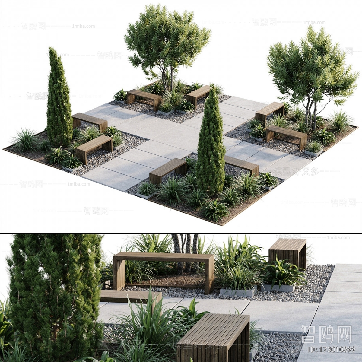 Modern Park Landscape