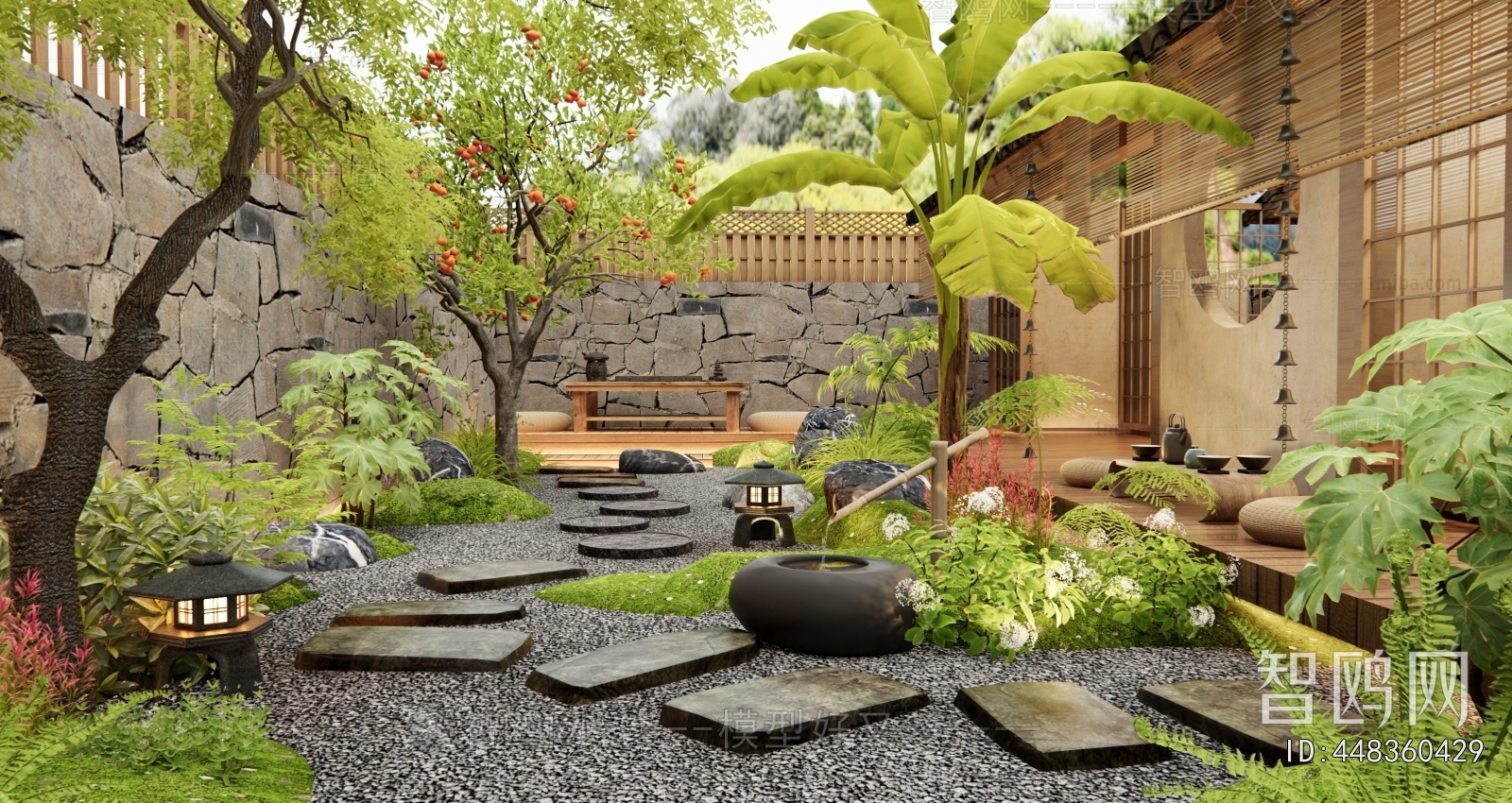Japanese Style Courtyard/landscape