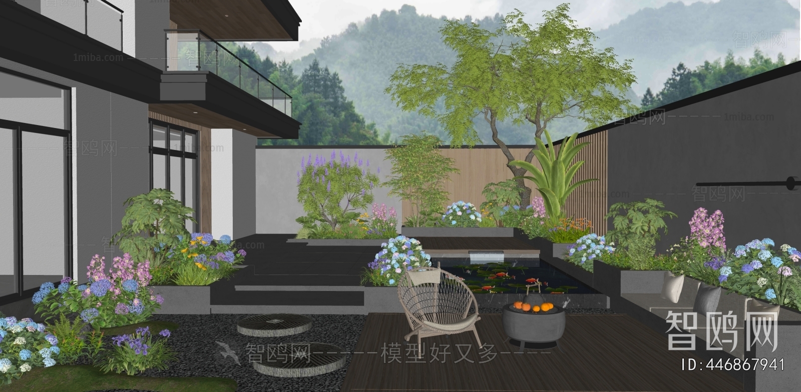 Modern Courtyard/landscape