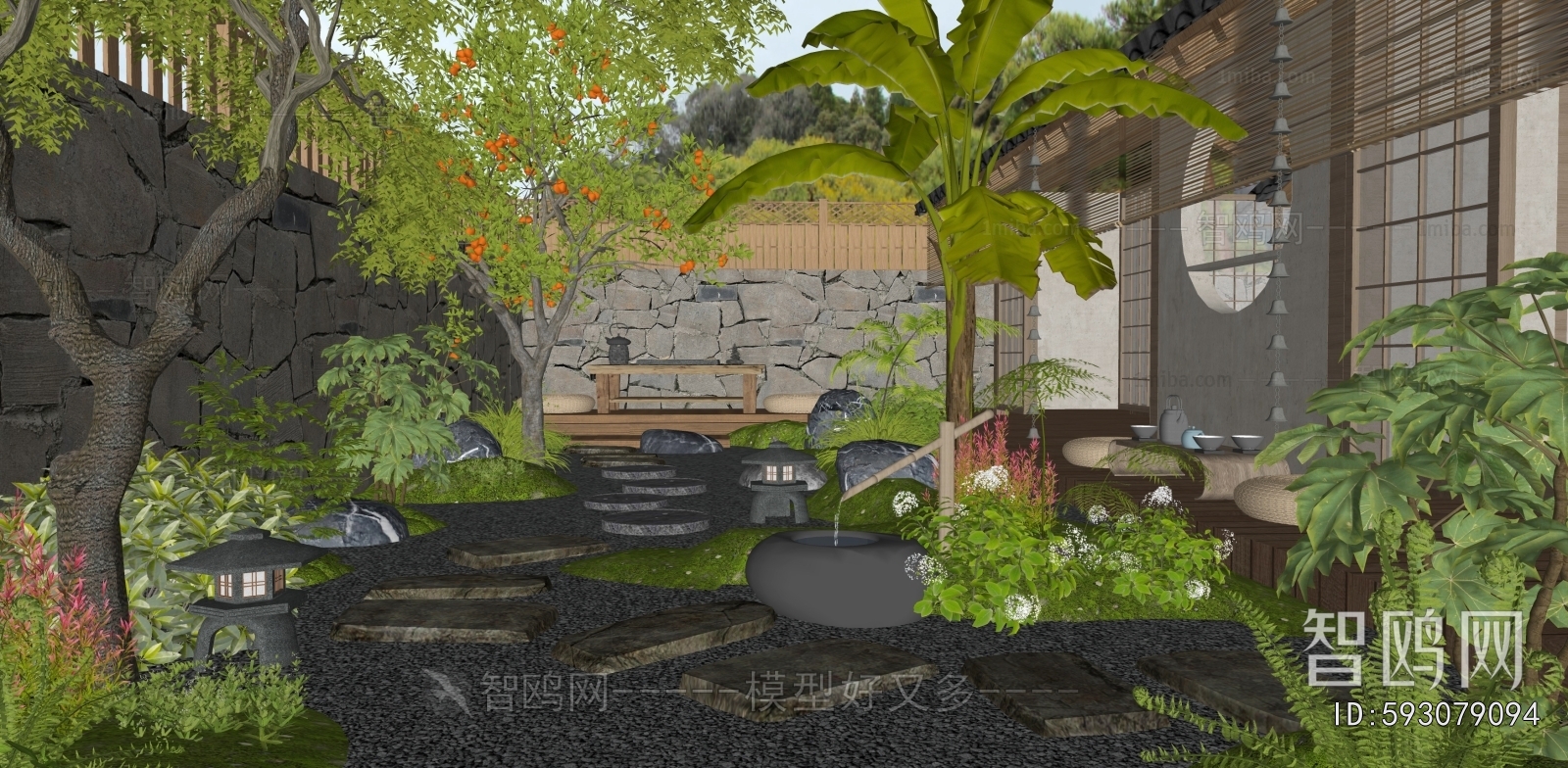 Japanese Style Courtyard/landscape