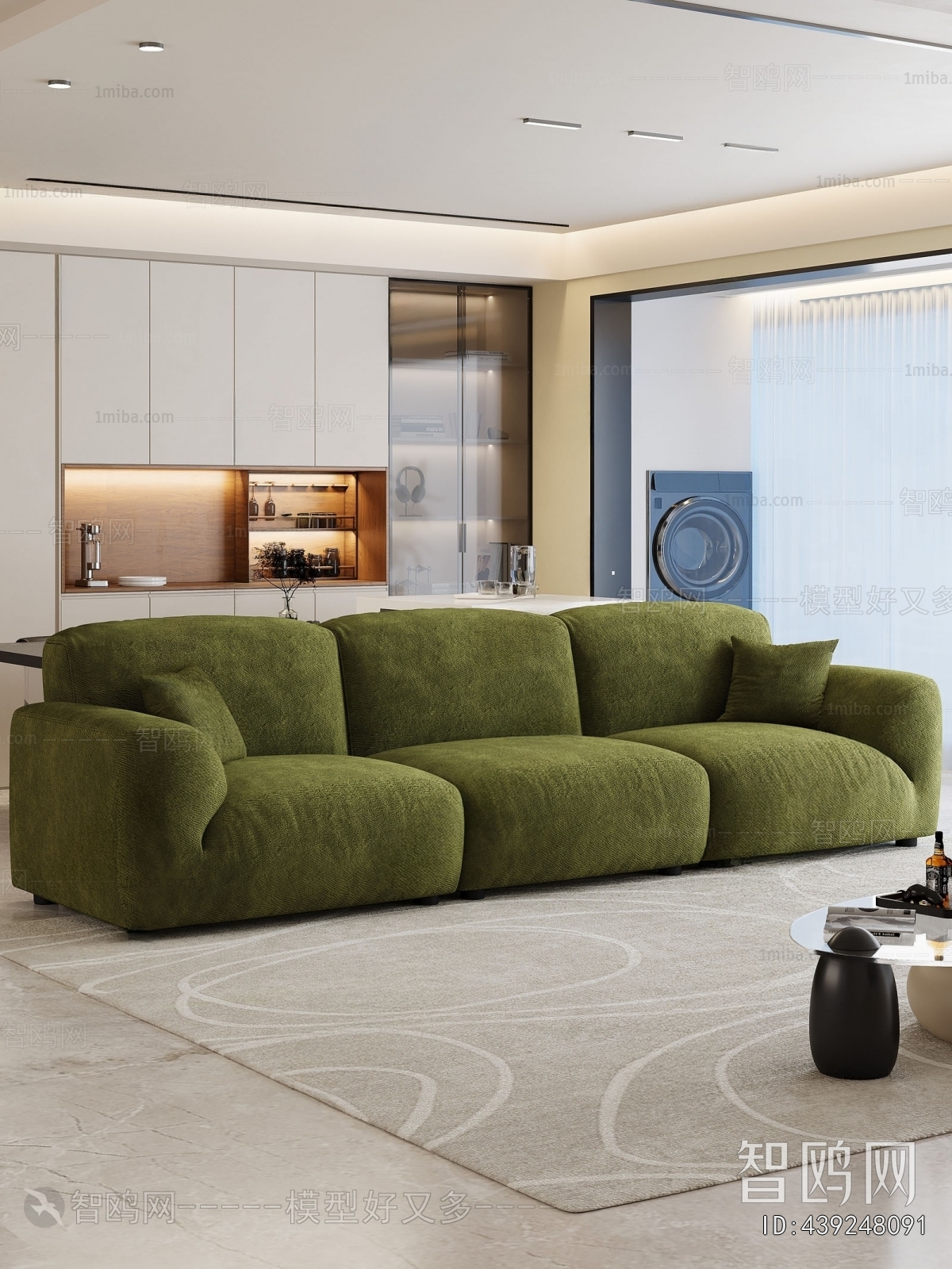 Modern Three-seat Sofa