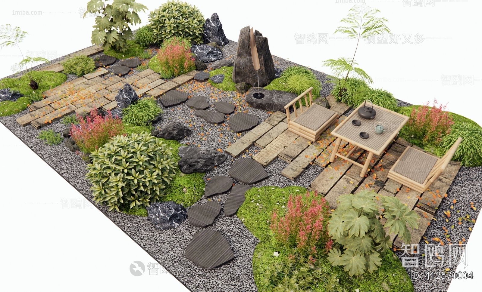 New Chinese Style Courtyard/landscape