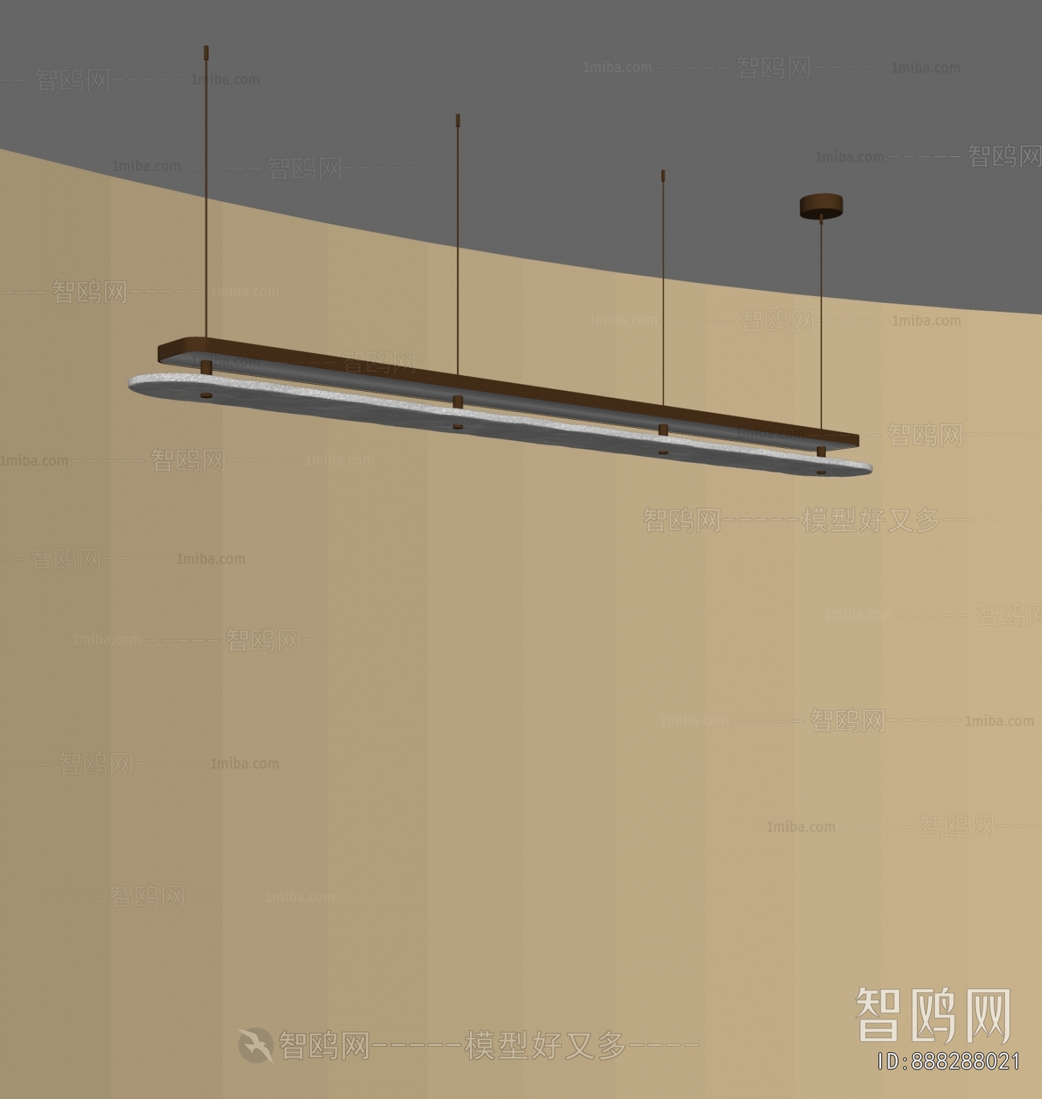 Modern Long Chandelier