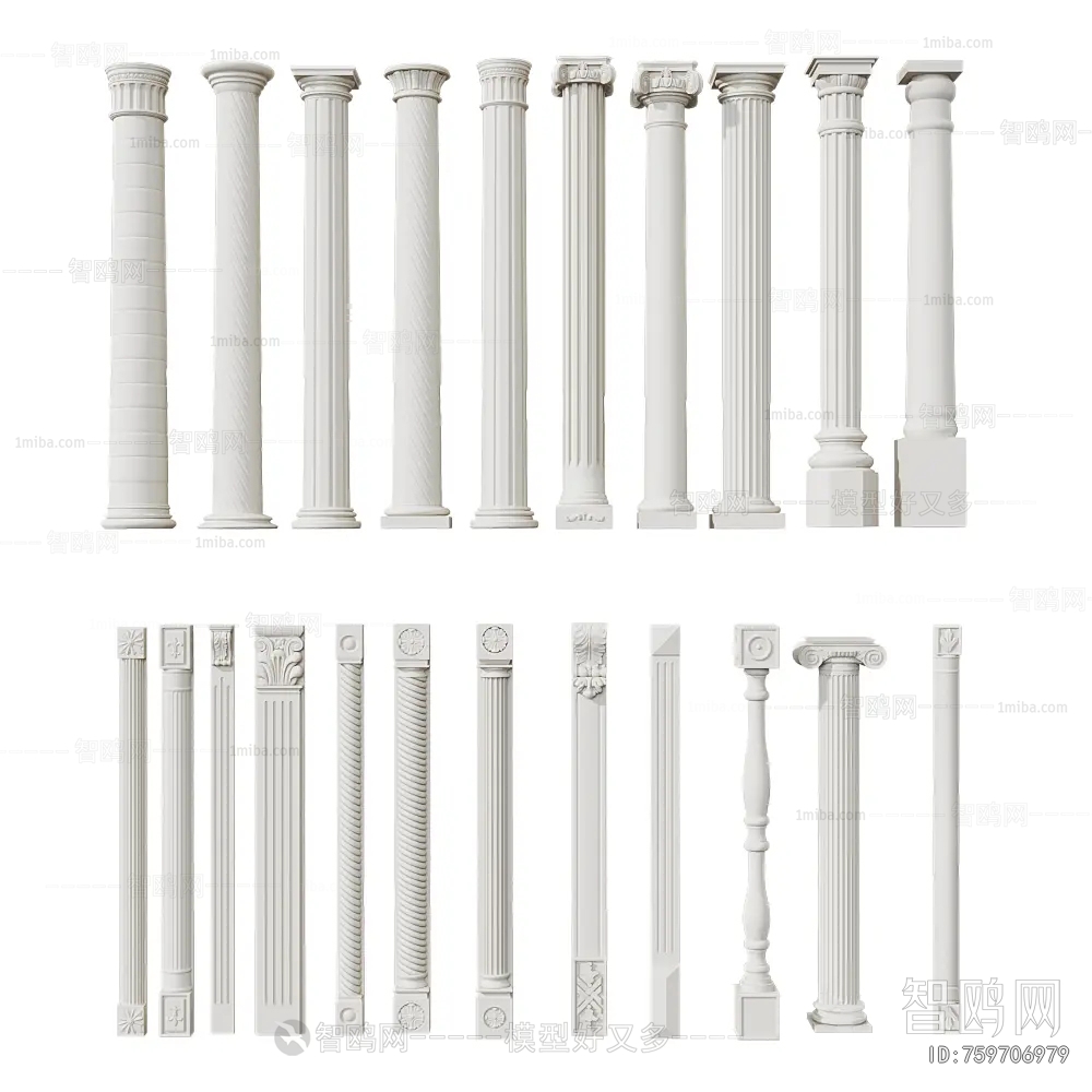 European Style Roman Pillar