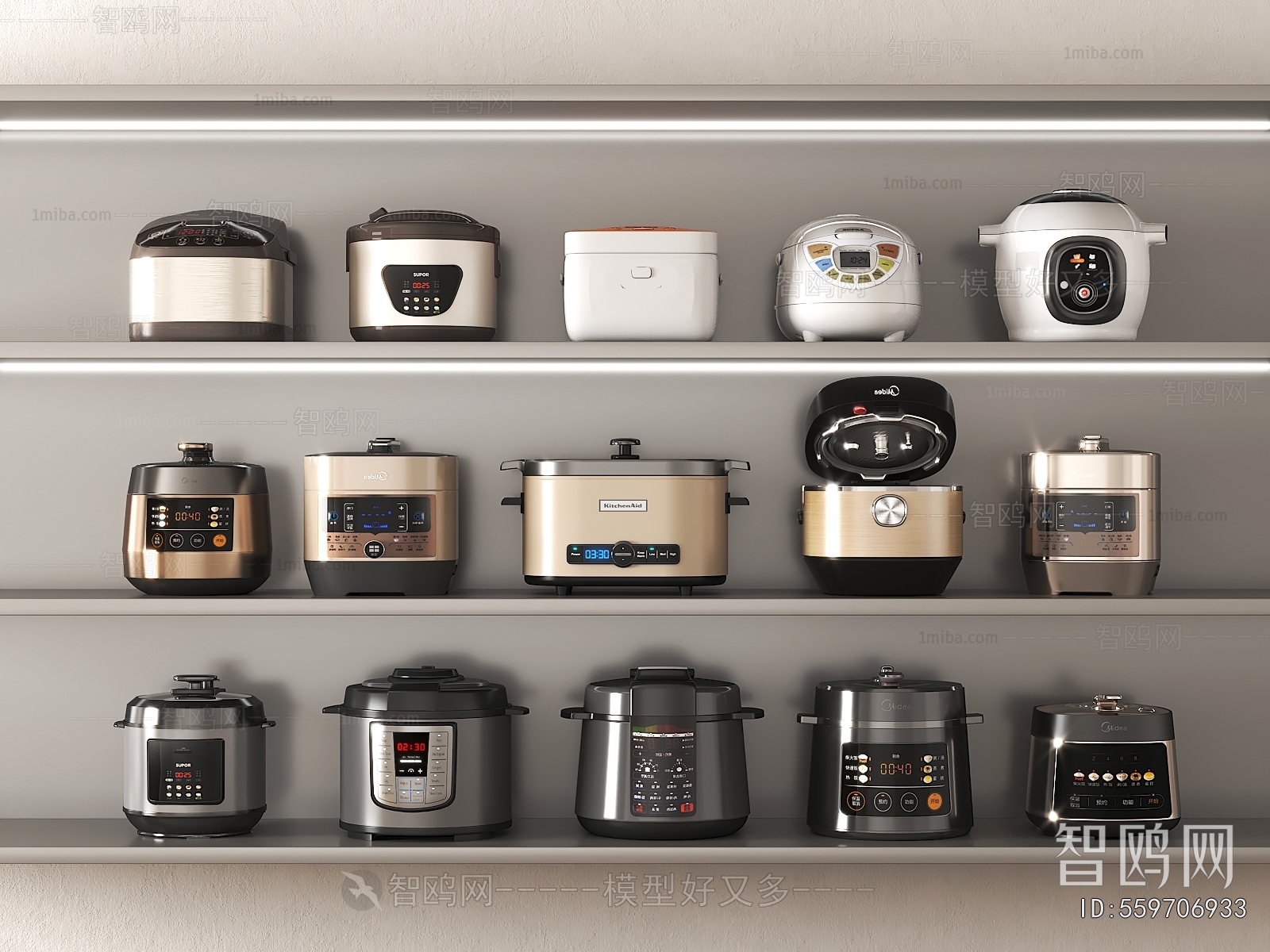 Modern Electric Kitchen Appliances