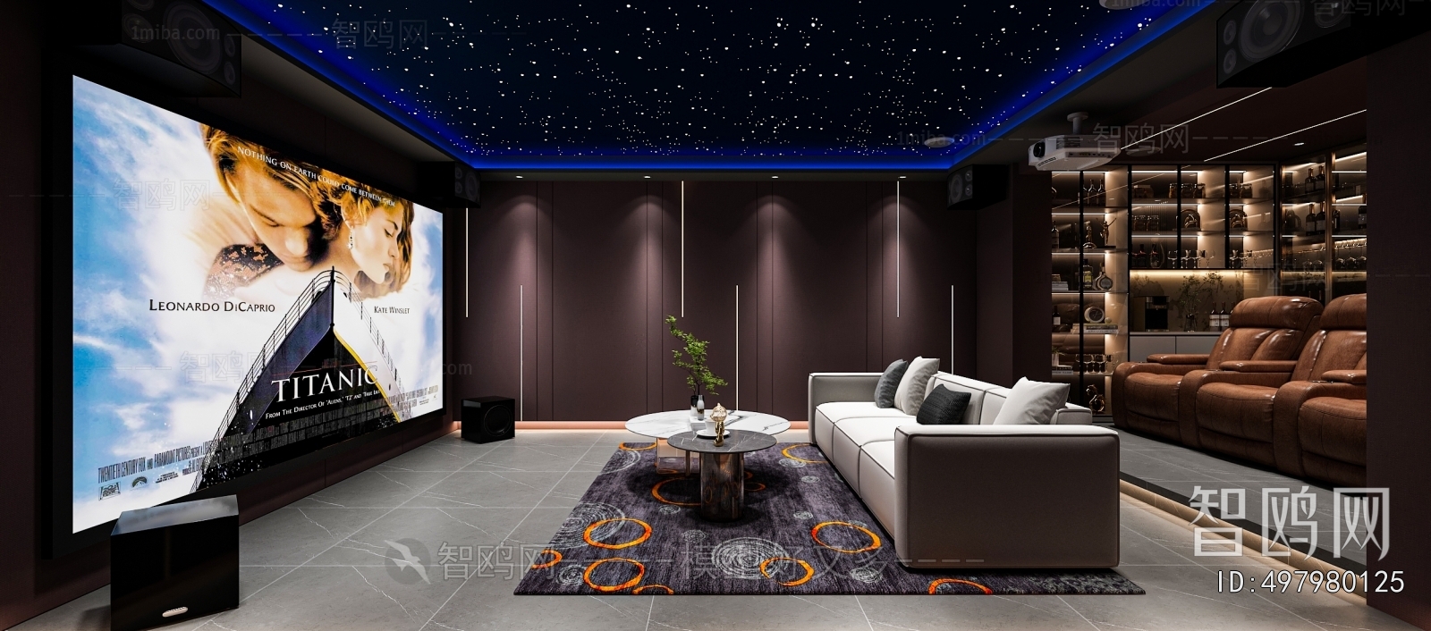 Modern Audiovisual Room