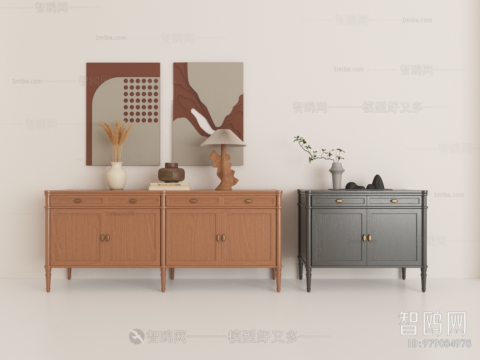 French Style Side Cabinet