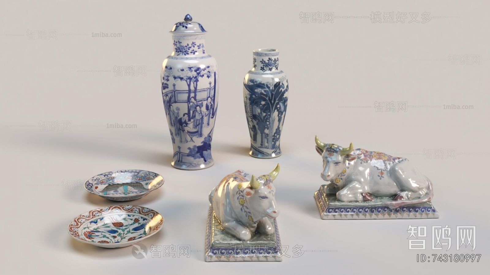 Chinese Style Decorative Set