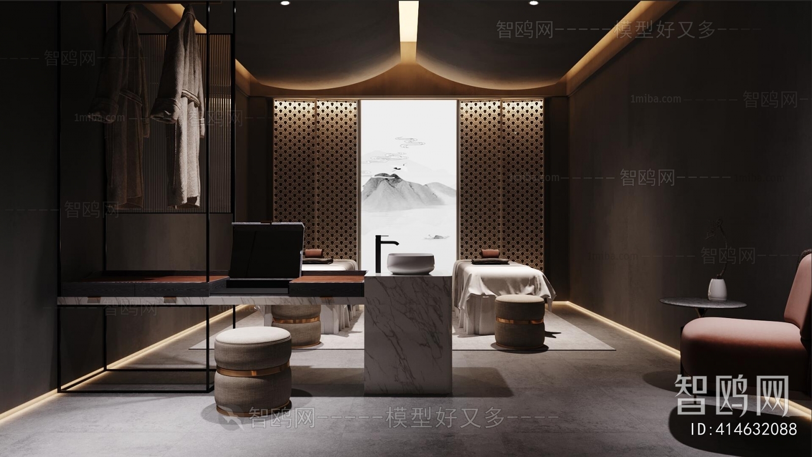 New Chinese Style Beauty Salon