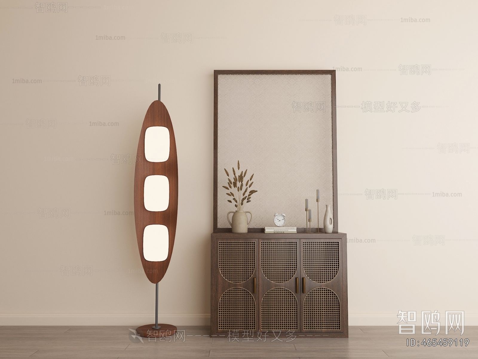 Wabi-sabi Style Decorative Cabinet