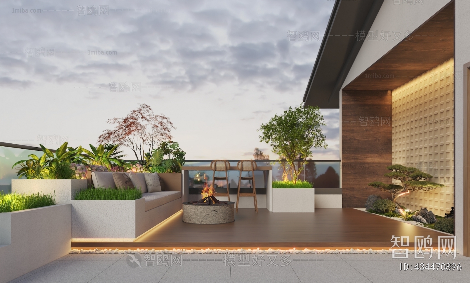 New Chinese Style Terrace