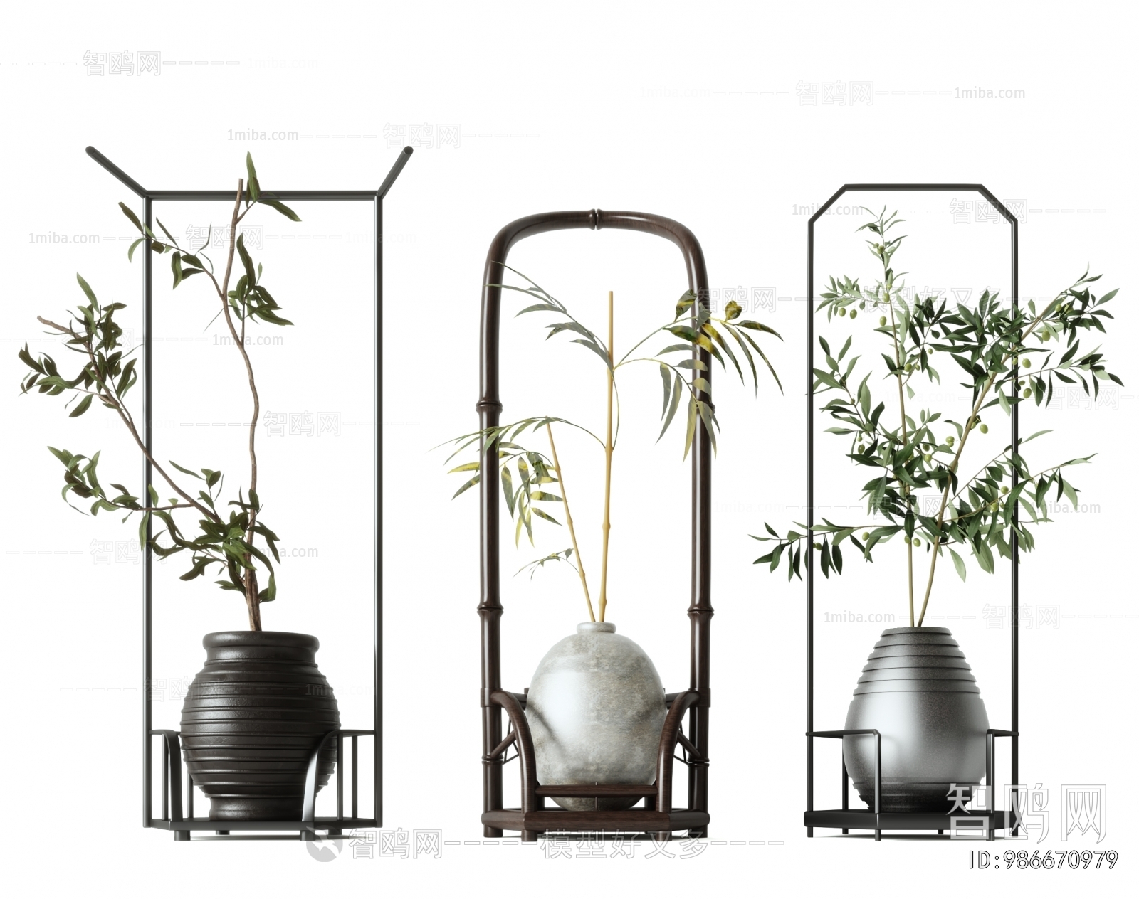 New Chinese Style Aquatic Green Plant