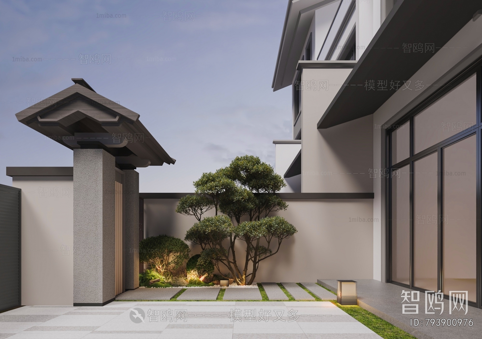 Modern Courtyard/landscape