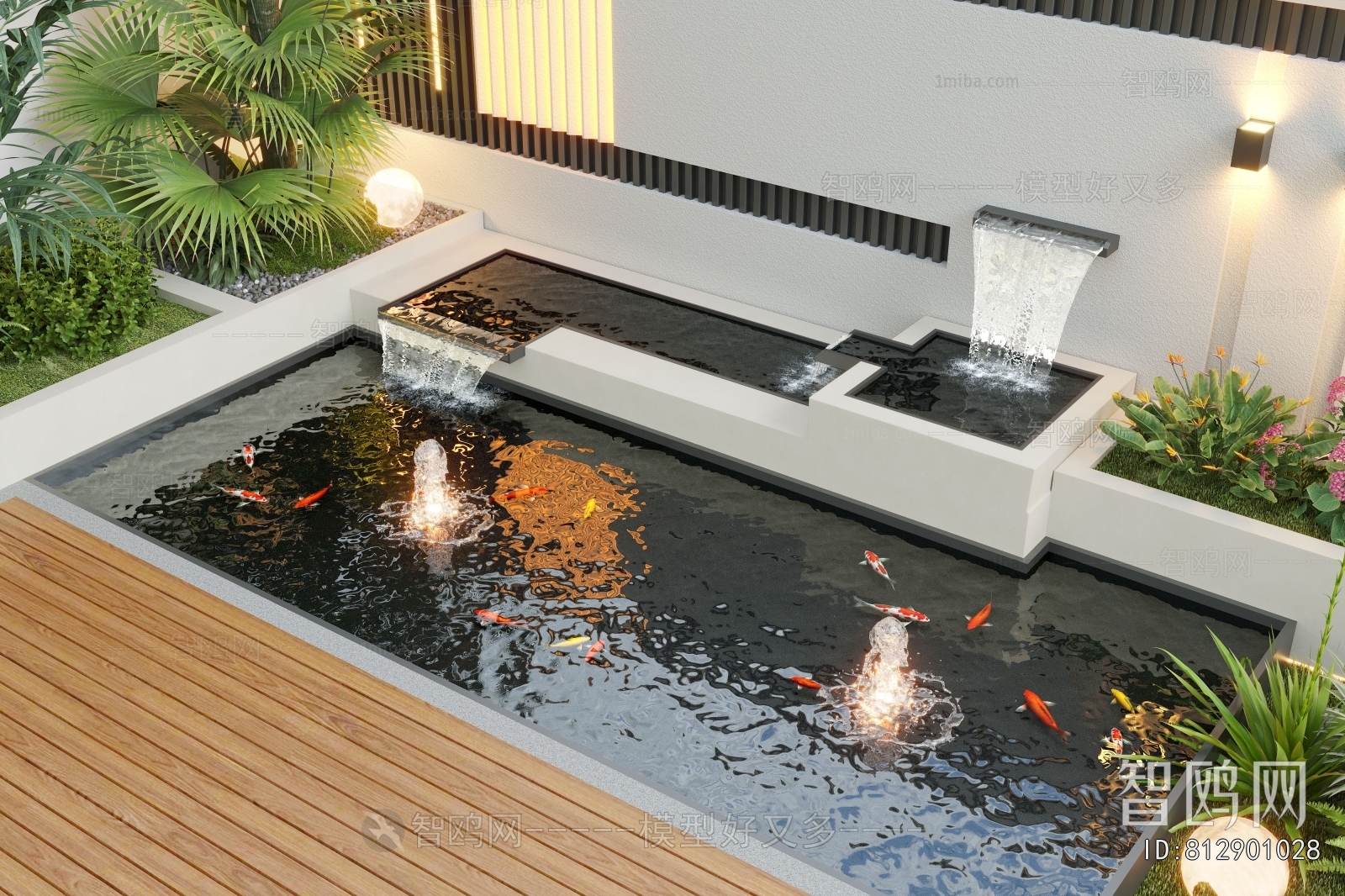 Modern Rockery Waterscape