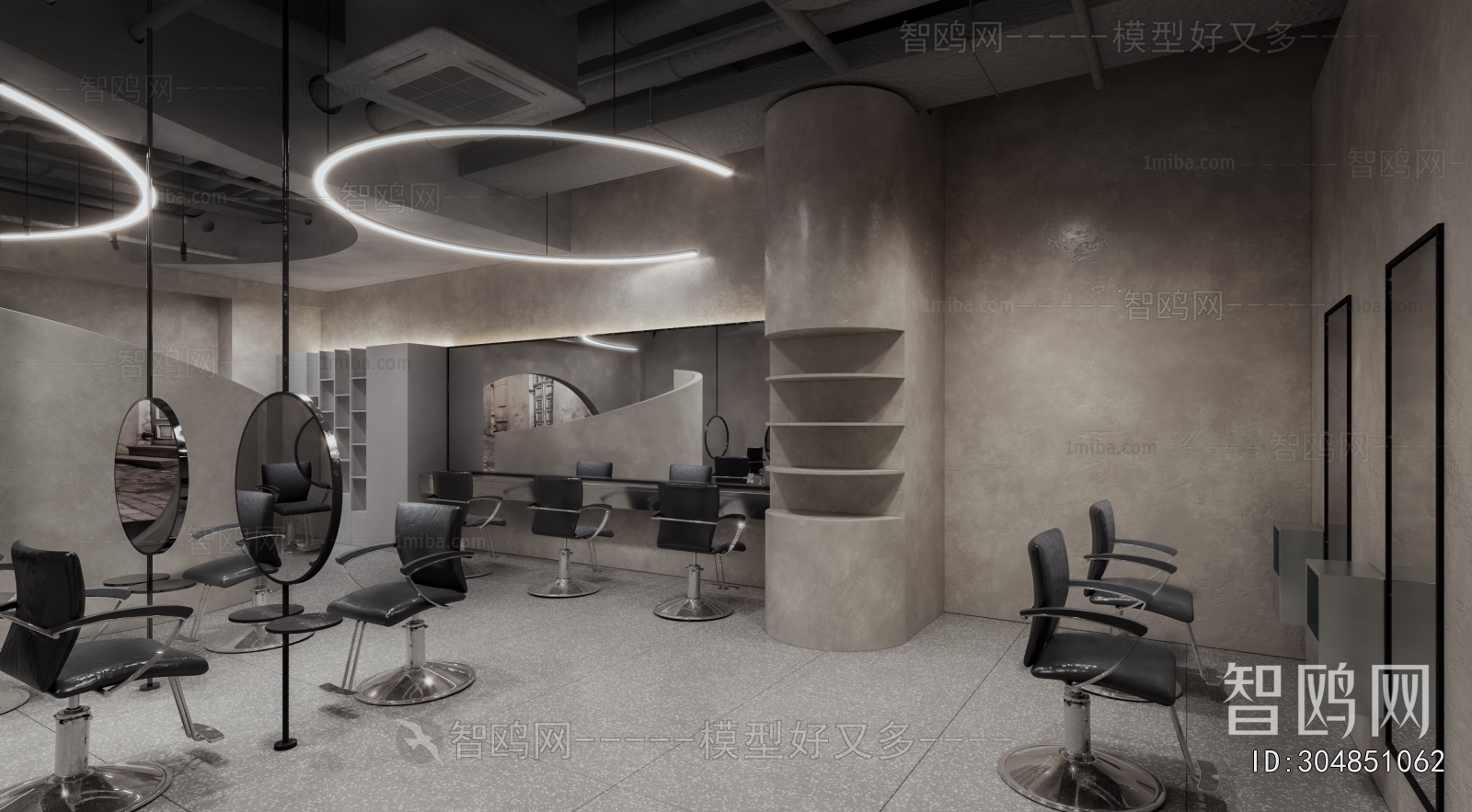 Industrial Style Barbershop