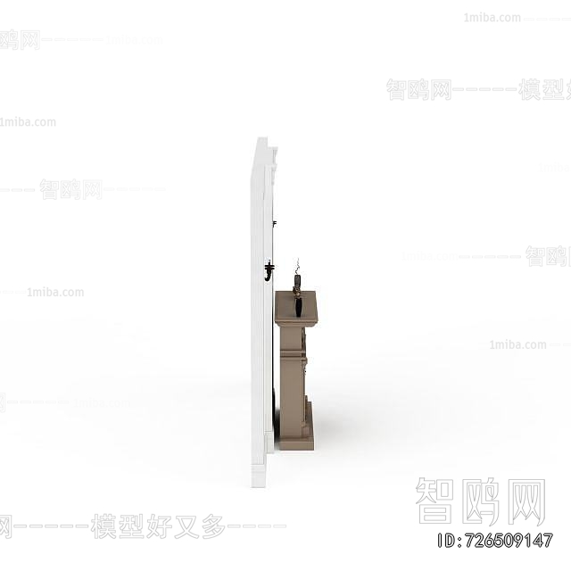 Simple European Style Fireplace