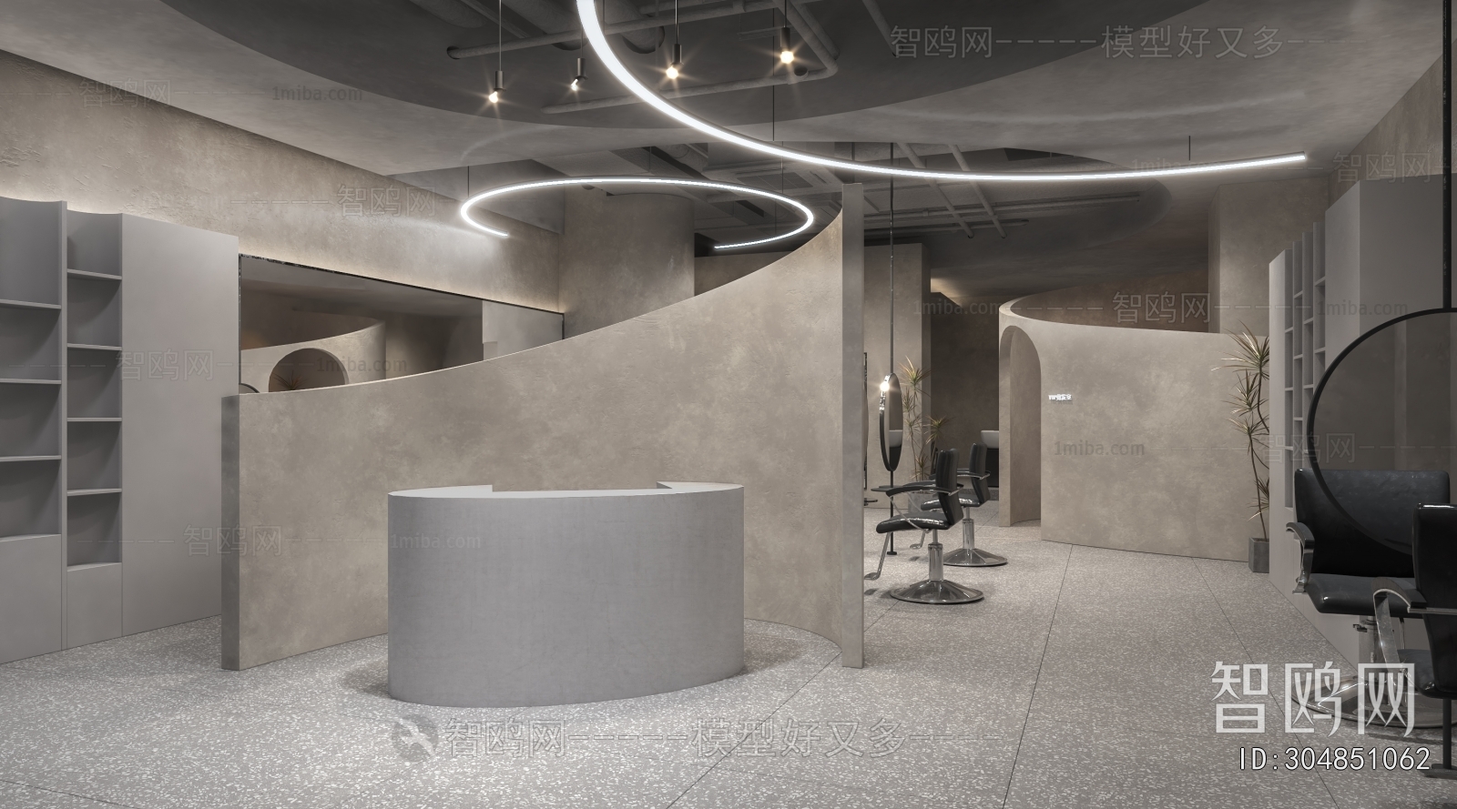 Industrial Style Barbershop