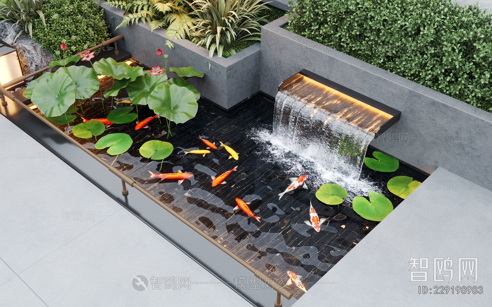 Modern Rockery Waterscape