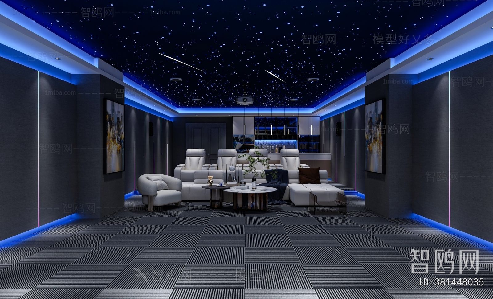 Modern Audiovisual Room