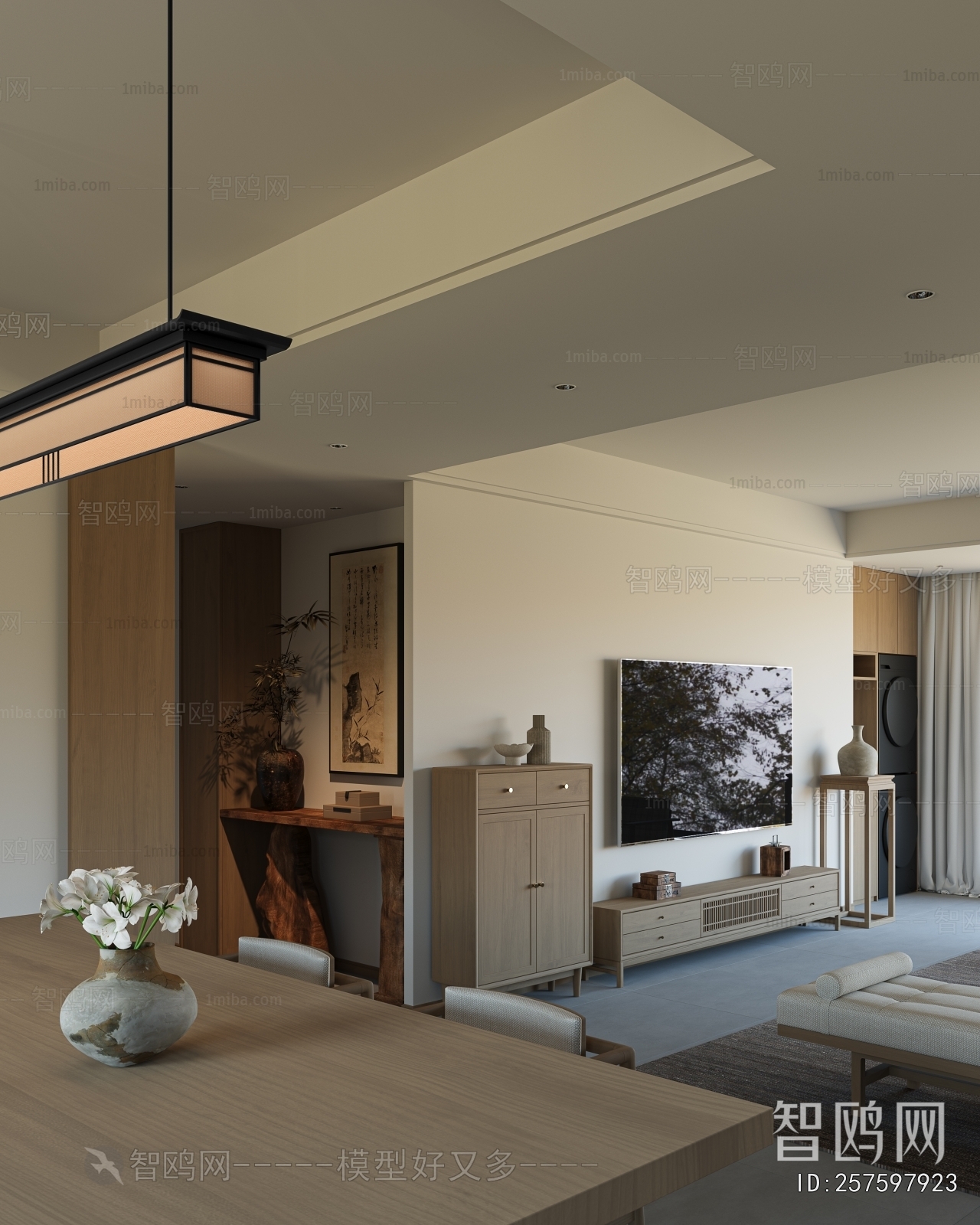 New Chinese Style Dining Room