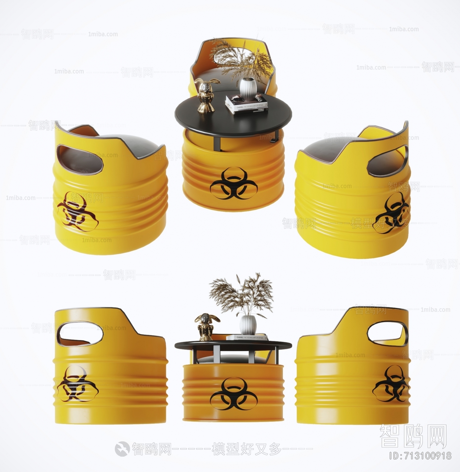 Industrial Style Leisure Table And Chair