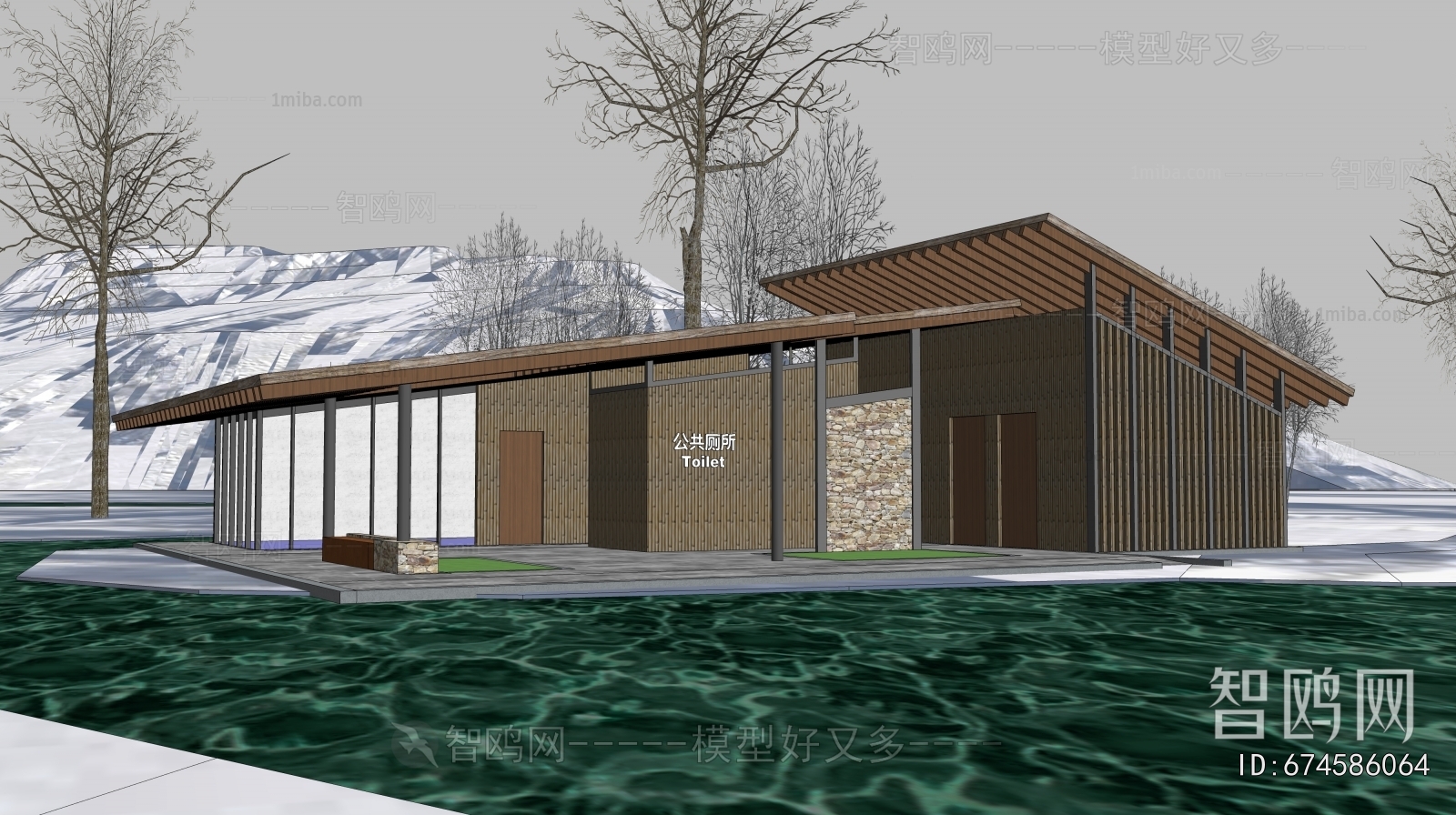 New Chinese Style Public Building