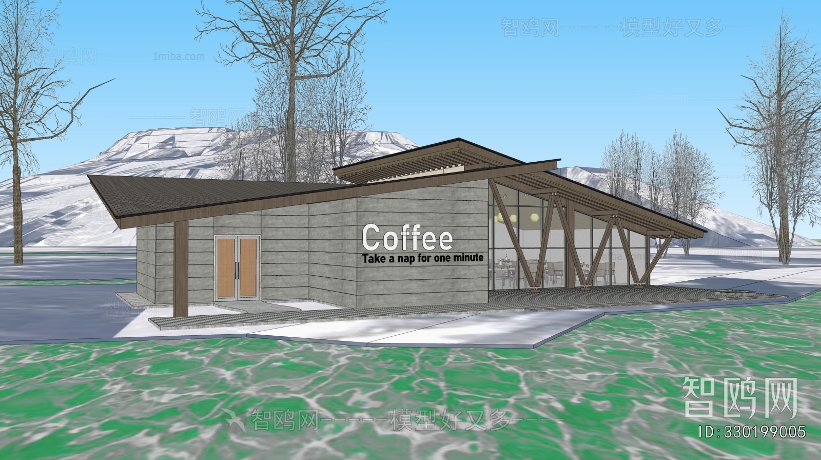 New Chinese Style Appearance Of Commercial Building